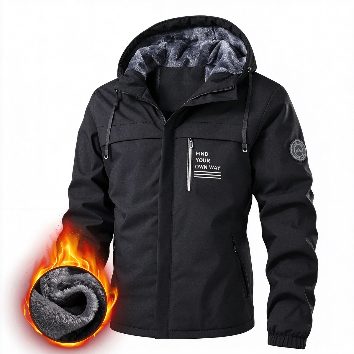 Men’s Outdoor Wind Jacket with Removable Hood