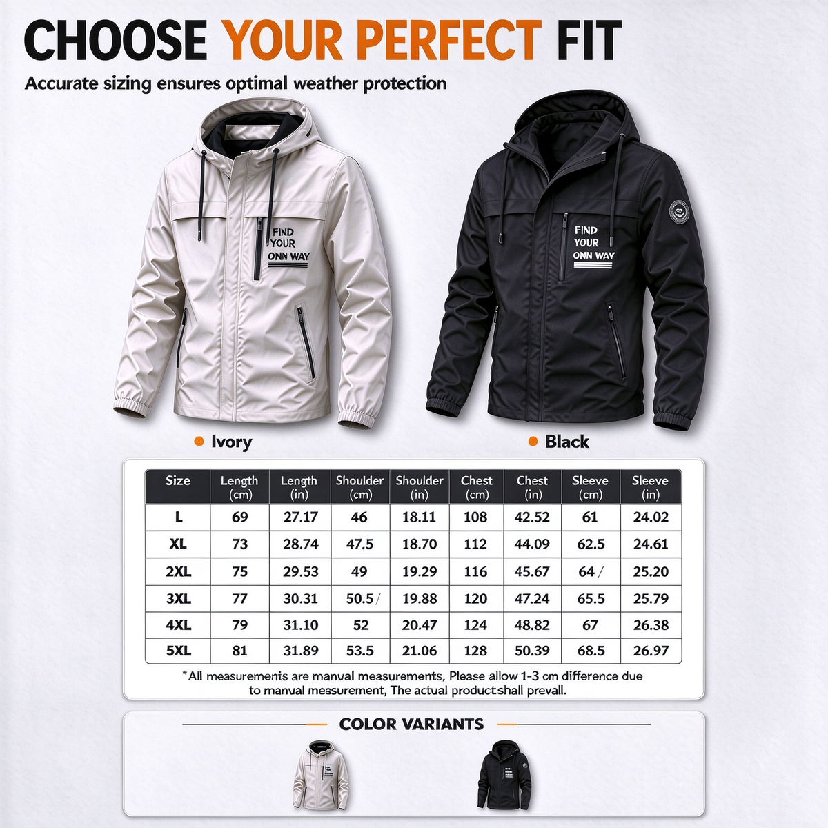 Men’s Outdoor Wind Jacket with Removable Hood