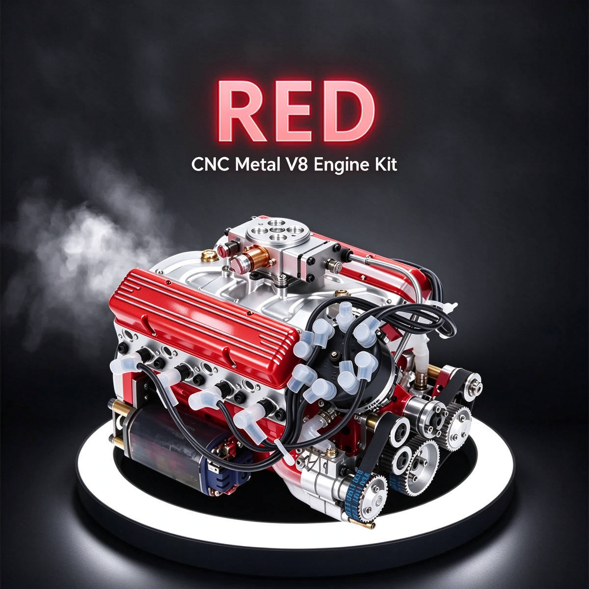 Gasoline OHV V8 Small-Block Gas Engine Model Kit 🔥 Sale Ends Soon | 50% OFF Now