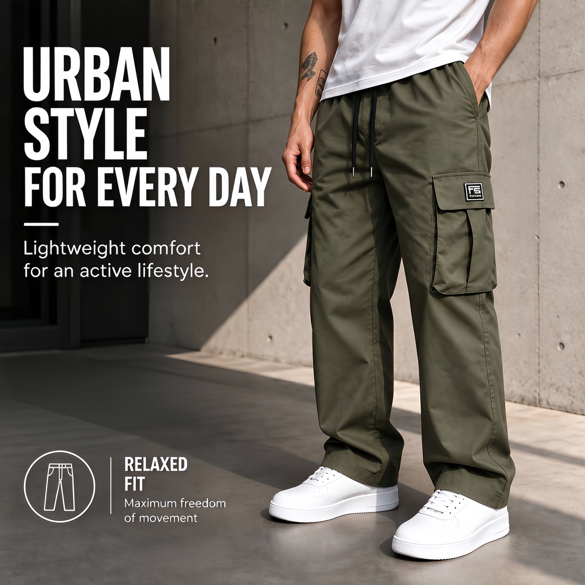 ⏳ LAST DAY 66% OFF! 🔥Men’s Relaxed Fit Cargo Pants | Multi-Pocket