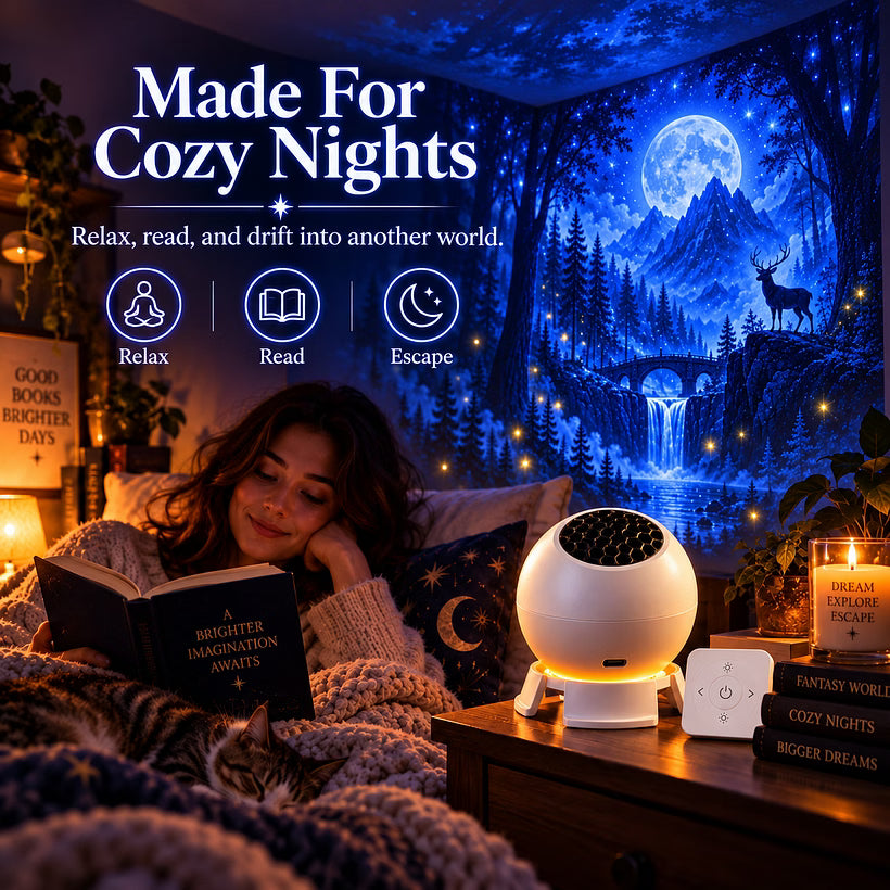 🎄Magical Christmas Projection Night Light – Transform Any Room Into A Holiday Wonderland, Rotating Festive Pattern LED Projector Lamp for Home Decor & Christmas Gift