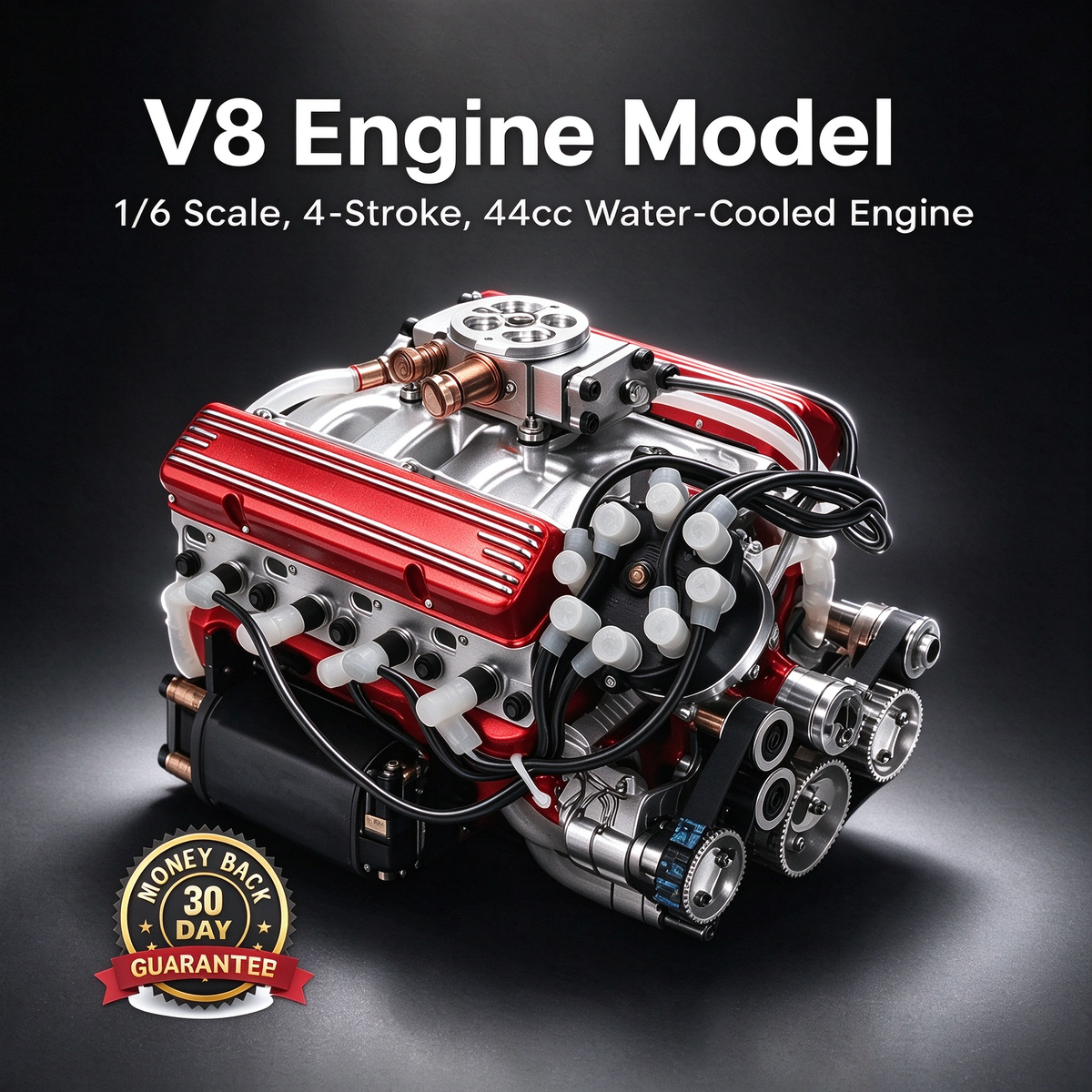 Real Working OHV V8 Small-Block Gas Engine Model Kit 🔥 Sale Ends Soon | 50% OFF Now