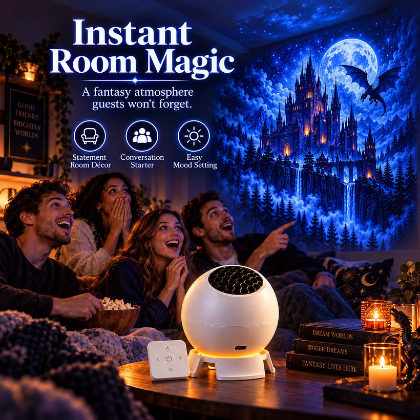 🎄Magical Christmas Projection Night Light – Transform Any Room Into A Holiday Wonderland, Rotating Festive Pattern LED Projector Lamp for Home Decor & Christmas Gift