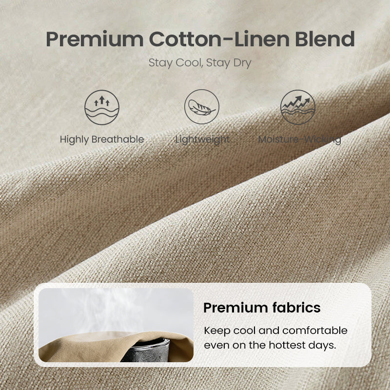 Breathable Straight-Leg Trousers for Men